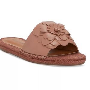 NWT Lucky Biricha Flat Sandal, Rose Dusk Leather, 10